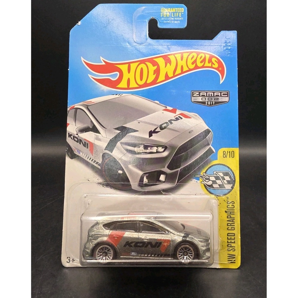Hot Wheels Ford Focus RS ZAMAC 002 Walmart 2017 HW Speed Graphics Koni Livery - Picture 1 of 2